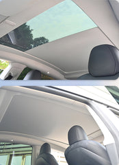 Electric Retractable Glass Roof Sunshade (Model Y Juniper)
