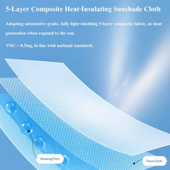 Electric Retractable Glass Roof Sunshade (Model Y Juniper)