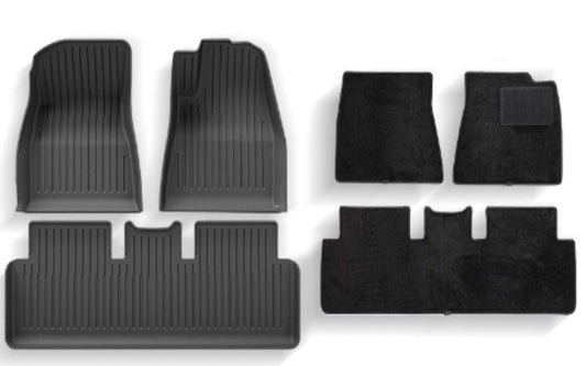 TPE Floor Mat + Carpet Floor Mat (Model 3 Highland)