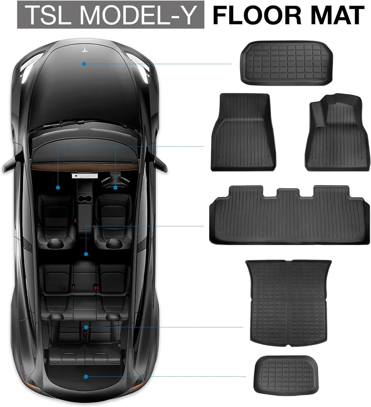 Complete Floor Mats Bundle (Model Y)