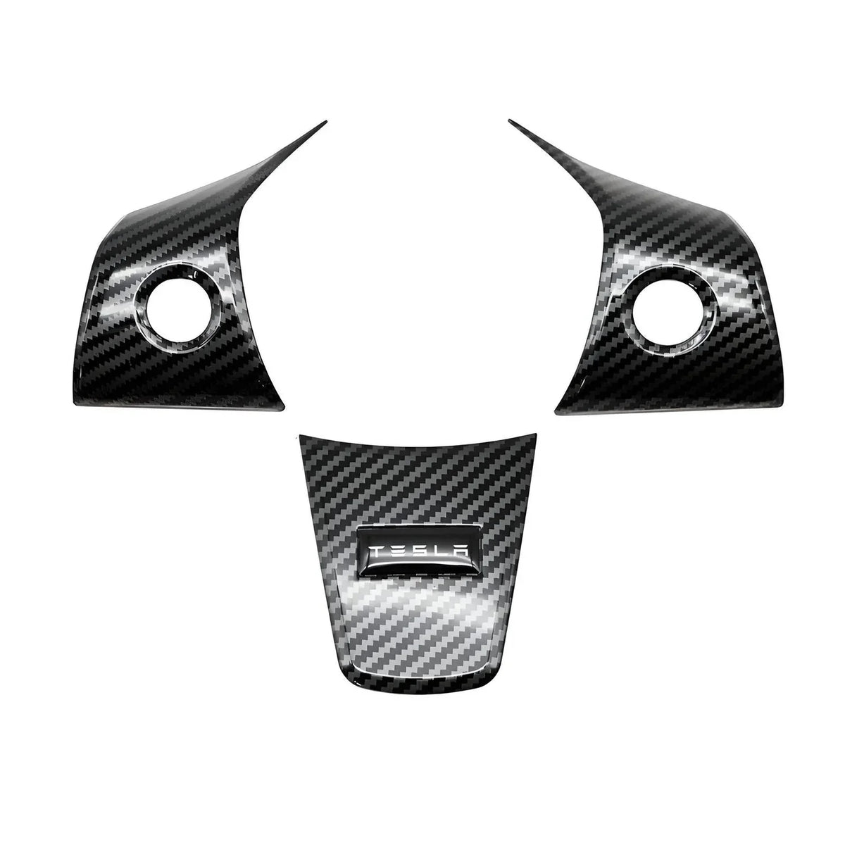 Steering Wheel Carbon Cover Model 3 (2019-2023)/Model Y (2022-2024)
