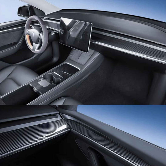 Pre-Order (5 WEEKS) Dash And Door Interior Covers (Model 3/Y)