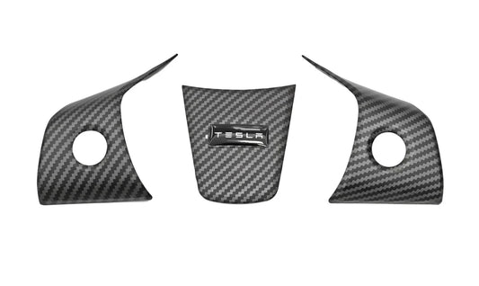 Pre-Order (5 WEEKS) Steering Wheel Decoratives Covers (Model 3/Y)